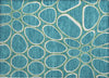 Piper Looms Chantille Circles ACN1041 Teal Machine Washable Area Rug Scatter Main Image