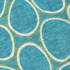 Piper Looms Chantille Circles ACN1041 Teal Machine Washable Area Rug Swatch Image