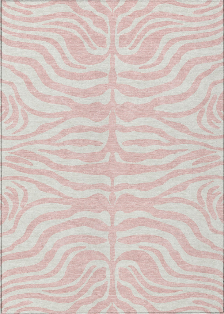 Piper Looms Chantille Animal Print ACN1042 Pink Machine Washable Area Rug main image