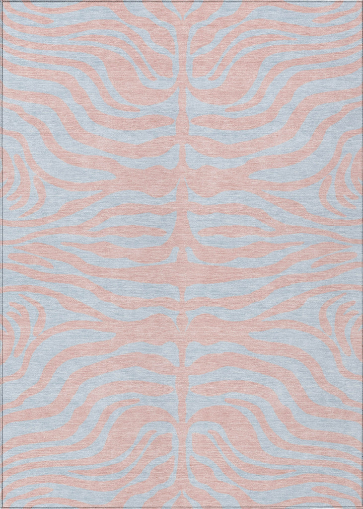 Piper Looms Chantille Animal Print ACN1043 Pink Machine Washable Area Rug main image