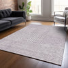 Piper Looms Chantille Geometric ACN1044 Lavender Machine Washable Area Rug Lifestyle Image Feature