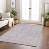 Piper Looms Chantille Geometric ACN1044 Lavender Machine Washable Area Rug Lifestyle Image Feature