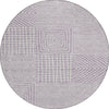 Piper Looms Chantille Geometric ACN1044 Lavender Machine Washable Area Rug Round Main Image