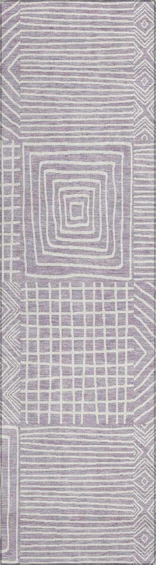 Piper Looms Chantille Geometric ACN1044 Lavender Machine Washable Area Rug Runner Main Image