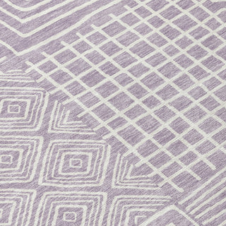 Piper Looms Chantille Geometric ACN1044 Lavender Machine Washable Area Rug Swatch Image