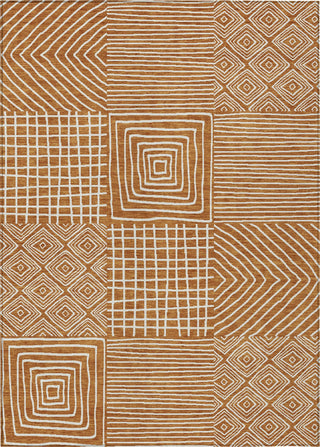 Piper Looms Chantille Geometric ACN1044 Paprika Machine Washable Area Rug main image