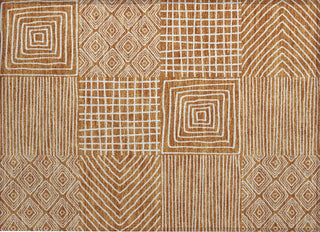 Piper Looms Chantille Geometric ACN1044 Paprika Machine Washable Area Rug Scatter Main Image