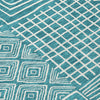 Piper Looms Chantille Geometric ACN1044 Teal Machine Washable Area Rug Swatch Image