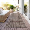 Piper Looms Chantille Geometric ACN1045 Brown Machine Washable Area Rug Runner Outdoor Lifestyle Image Feature