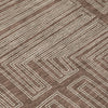Piper Looms Chantille Geometric ACN1045 Brown Machine Washable Area Rug Swatch Image