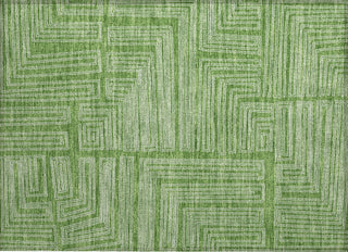 Piper Looms Chantille Geometric ACN1045 Green Machine Washable Area Rug Scatter Main Image