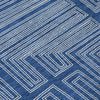Piper Looms Chantille Geometric ACN1045 Navy Machine Washable Area Rug Swatch Image