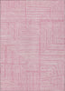 Piper Looms Chantille Geometric ACN1045 Pink Machine Washable Area Rug main image