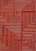 Piper Looms Chantille Geometric ACN1045 Red Machine Washable Area Rug main image