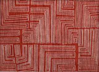 Piper Looms Chantille Geometric ACN1045 Red Machine Washable Area Rug Scatter Main Image