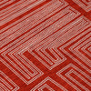 Piper Looms Chantille Geometric ACN1045 Red Machine Washable Area Rug Swatch Image