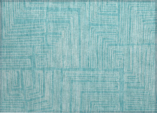 Piper Looms Chantille Geometric ACN1045 Turquoise Machine Washable Area Rug Scatter Main Image