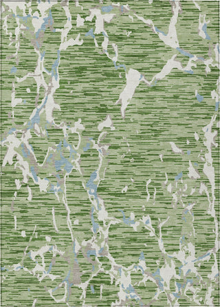 Piper Looms Chantille Stripes ACN1046 Aloe Machine Washable Area Rug main image