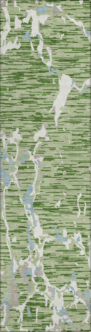 Piper Looms Chantille Stripes ACN1046 Aloe Machine Washable Area Rug Runner Main Image