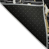 Piper Looms Chantille Stripes ACN1046 Black Machine Washable Area Rug Backing Image
