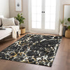 Piper Looms Chantille Stripes ACN1046 Black Machine Washable Area Rug Lifestyle Image Feature