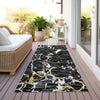 Piper Looms Chantille Stripes ACN1046 Black Machine Washable Area Rug Runner Outdoor Lifestyle Image Feature