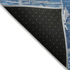 Piper Looms Chantille Stripes ACN1046 Blue Machine Washable Area Rug Backing Image