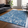 Piper Looms Chantille Stripes ACN1046 Blue Machine Washable Area Rug Lifestyle Image Feature