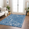 Piper Looms Chantille Stripes ACN1046 Blue Machine Washable Area Rug Lifestyle Image Feature