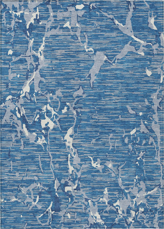 Piper Looms Chantille Stripes ACN1046 Blue Machine Washable Area Rug main image