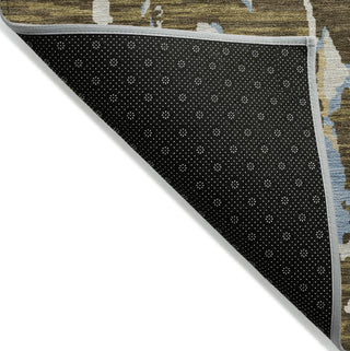 Piper Looms Chantille Stripes ACN1046 Coffee Machine Washable Area Rug Backing Image