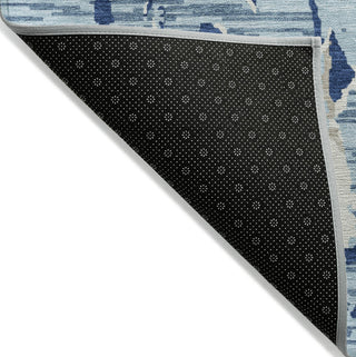 Piper Looms Chantille Stripes ACN1046 Denim Machine Washable Area Rug Backing Image