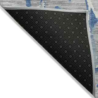 Piper Looms Chantille Stripes ACN1046 Gray Machine Washable Area Rug Backing Image