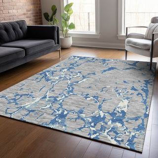 Piper Looms Chantille Stripes ACN1046 Gray Machine Washable Area Rug Lifestyle Image Feature