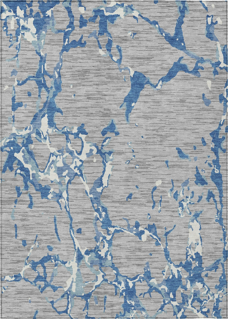 Piper Looms Chantille Stripes ACN1046 Gray Machine Washable Area Rug main image