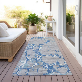 Piper Looms Chantille Stripes ACN1046 Gray Machine Washable Area Rug Runner Outdoor Lifestyle Image Feature