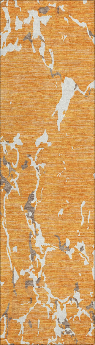 Piper Looms Chantille Stripes ACN1046 Orange Machine Washable Area Rug Runner Main Image