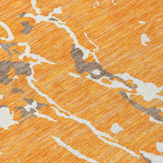 Piper Looms Chantille Stripes ACN1046 Orange Machine Washable Area Rug Swatch Image