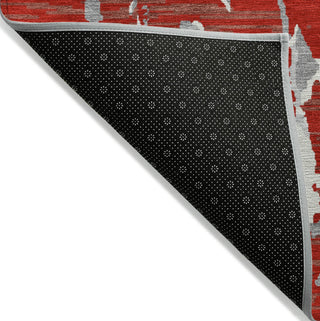 Piper Looms Chantille Stripes ACN1046 Red Machine Washable Area Rug Backing Image