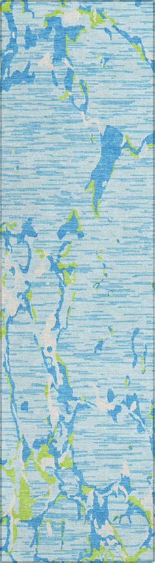 Piper Looms Chantille Stripes ACN1046 Sky Machine Washable Area Rug Runner Main Image
