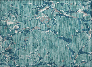 Piper Looms Chantille Stripes ACN1046 Teal Machine Washable Area Rug Scatter Main Image