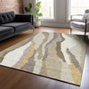 Piper Looms Chantille Waves ACN1047 Beige Machine Washable Area Rug Lifestyle Image Feature