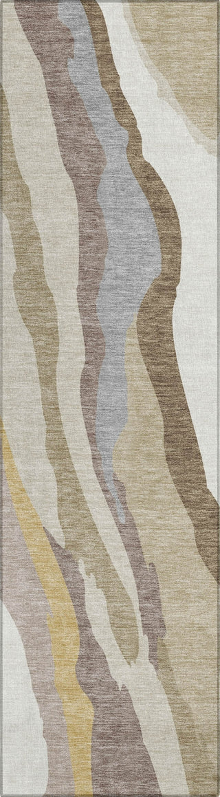 Piper Looms Chantille Waves ACN1047 Beige Machine Washable Area Rug Runner Main Image
