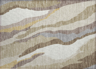 Piper Looms Chantille Waves ACN1047 Beige Machine Washable Area Rug Scatter Main Image