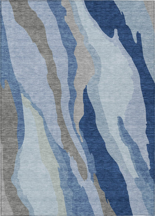 Piper Looms Chantille Waves ACN1047 Blue Machine Washable Area Rug main image