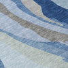 Piper Looms Chantille Waves ACN1047 Blue Machine Washable Area Rug Swatch Image