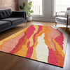 Piper Looms Chantille Waves ACN1047 Blush Machine Washable Area Rug Lifestyle Image Feature