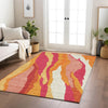 Piper Looms Chantille Waves ACN1047 Blush Machine Washable Area Rug Lifestyle Image Feature