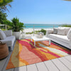 Piper Looms Chantille Waves ACN1047 Blush Machine Washable Area Rug Outdoor Lifestyle Image Feature