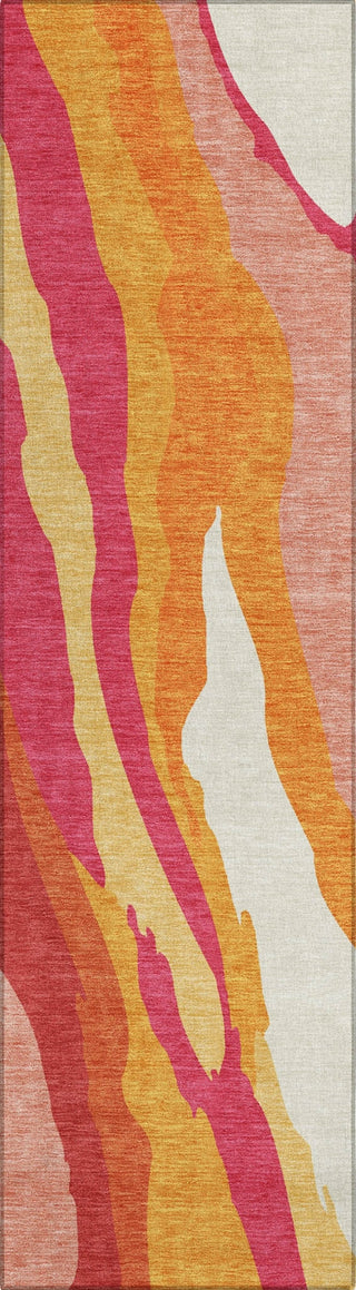 Piper Looms Chantille Waves ACN1047 Blush Machine Washable Area Rug Runner Main Image